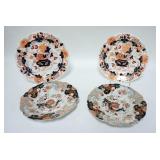 1082	LOT OF GAUDY WELSH PLATES, MASONS IRONSTONE