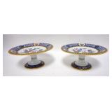 1083	2 MINTONS ENGLAND COMPOTES, 4 1/2 IN X 9 3/4 IN