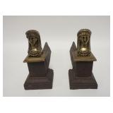 1089	2 SPHINX STYLE ANDIRONS, 7 1/2 IN X 13 IN