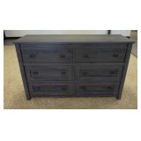 1114	SIX DRAWER CHEST MADE OF COMPOSITE. 53 IN X 22 IN , 35 IN H 
