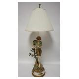 1171	LARGE VICTORIAN STYLE METAL FIGURAL TABLE LAMP 43 IN H