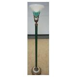 1187	TORCHIERE LAMP W/ ONYX BASE. 66 1/2 IN H 