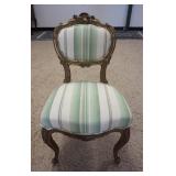 1188	ART NOUVEAU GILT DECORATED UPHOLSTERED SIDE CHAIR