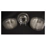 1205	19 8 1/2 IN LIBBEY CUT PLATES.  MADE FOR TOLEDO, OHIO ATTORNEY WILLAIM HIGLEY IN THE 1920S