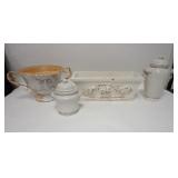 1236	LOT OF POTTERY PLANTERS & COVERD JARS