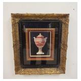 1249	PRINT OF URN IN AN ORNATE SHADOW BOX FRAME. 22 1/2 IN X 26 1/2 IN INCLUDING FRAME