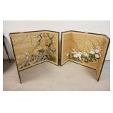 1257	TWO 4 PART PANTRY ORTIENTAL FOLDING SCREENS. 36 IN X 66 IN OPEN