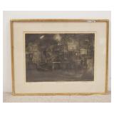 1260	FRAMED LIMITED EDITION PRINT 1960 NO, 193 OF 200. PENCIL SIGNED TITED & NUMBERED. 27 IN X 21 1/