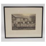 1261	PENCIL SIGNED PRINT *THE PADDOCK* 19 1/2 IN X 16 1/2 IN INCLUDING FRAME