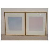 1266	PAIR OF PENCIL SIGNED ART PRINTS IN MATCHING GILT FRAMES. 25 1/2IN X 29 1/2 IN INCLUDING FRAMED