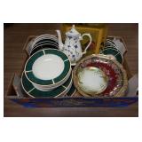 1286	LOT W/CHURCHILL TEAPOT, DINNERWARE, ETC