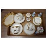 1291	CHINA LOT W/CUPS, SAUCERS, RAMEKIN, ETC