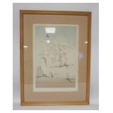 1300	BENNY ANDREWS LIMITED EDITION PRINT *TOP OF THE WORLD*1977 PENCIL SIGNED, NUMBERED & TITLED, 20