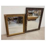 1311	2 BEVELED MIRRORS IN DECORATIVE FRAMES, LARGEST IS 28 3/4 IN X 37 IN
