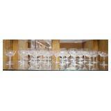 1005	24 PIECE LENOX CRYSTAL STEMWARE, GOES W/RUDLEDGE PATTERN, 3 SIZES, 8 OF EACH, TALLEST IS 6 1/2 