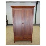 1016	ETHAN ALLEN WARDROBE *AMERICAN EXPRESSIONS*  HAS INTERIOR SHELVES & DRAWERS, & HAS 3 DRAWERS AT