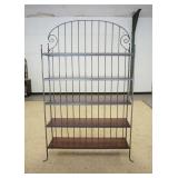 1028	CHARLESTON FORGE BAKERS RACK HAS WOODEN SHELVES. 50 IN W APP. 80 IN H 
