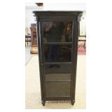 1036	EBONYZED DISPLAY CABINET. 30 IN W 70 IN H, 20 IN DEEP