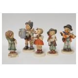 1042	GROUP OF 5 HUMMEL FIGURES. TALLEST IS 5 3/4 IN 