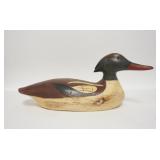 1079	RICHARD CONNOLLY DUCK DECOY, GLASS EYES, 1981, 17 IN LONG