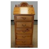 1091	DIXIE SLANT TOP LINGERIE CHEST, 59 1/2 IN HIGH X 24 1/2 IN WIDE X 17 1/2 IN DEEP