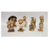 1099	GROUP OF 8 HUMMEL FIGURES W/STORMY WEATHER, TALLEST IS 6 IN