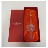 1101	WATERFORAD CUT CRYSTAL TREE TOPPER IN ORIGINAL BOX, 10 1/4 IN HIGH