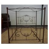 1107	IRON CANOPY BED, 78 IN HIGH