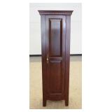 1133	ETAN ALLEN ONE DOOR CUPBOARD, RAISED PANEL DOOR, 56 IN HIGH X 18 1/2 IN WIDE X 10 IN DEEP