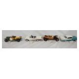 1023	LOT OF FOUR 1:24 SCALE FRANKLIN MINT PRESICION DIE CAST MODEL CARS. LOT INCLUDES A 1914 ROLLS-R