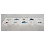 1024	LOT OF TEN FRANKLIN MINT MINIATURE DIE CAST MODEL CARS. MODELS ARE APP. 4 3/4 IN L 
