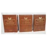 1027	LOT OF THREE GOLDEN REPLICAS OF THE UNITED STATES STAMP ALBUMS. ALBUMS CONTAIN FIRST DAY COVERS