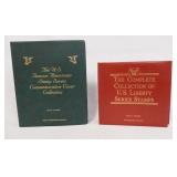 1032	LOT OF TWO COMMEMORATIVE STAMP ALBUMS; FAMOUS AMERICANS STAMP SERIES & THE COMPLETE COLLECTION 