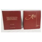1056	LOT OF TWO COMMEMORATIVE STAMP ALBUMS; A PHILATELIC TRIBUTE TO AMERICAS IMMIGRANTS & AMERICAS P