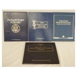 1057	LOT OF FOUR COMMEMORATIVE STAMP COLLECTIONS. LOT INCLUDES THE 1893 CHRISTOPHER COLUMBUS STAMPS,