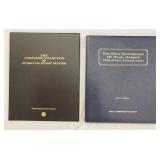 1060	LOT OF TWO COMMEMORATIVE STAMP COLLECTIONS; THE COMPLETE COLLECTION OF JUMBO U.S. STAMP BLOCKS 