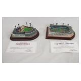 1083	LOT OF TWO MODEL BASEBALL FIELDS FROM THE DANBURY MINT; FORBES FIELD & THE POLO GROUNDS. 