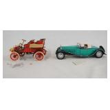 1086	LOT OF TWO FRANKLIN MINT PRECISION 1:24 SCALE MODEL CARS. LOT INCLUDES A 1903 FORD MODEL A, & A