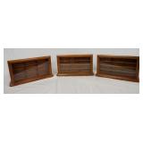 1104	LOT OF THREE THOMAS PACCONI 1900-2000 CLASSICS DISPLAY CASES FOR MODEL CARS. EACH CASE MEASURES