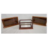 1106	LOT OF THREE DISPLAY CASES FOR MODEL CARS. LOT INCLUDES TWO THOMAS PACCONI 1900-2000 CLASSICS D