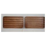 1137	LOT OF TWO DISPLAYS FOR MODEL TRAINS THEY MEASURE 21 IN X 12 IN, 1 1 /2 IN DEEP.