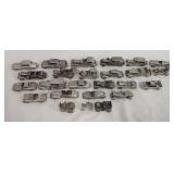 1138	LOT OF PEWTER MODEL CARS FROM THE FRANKLIN MINT