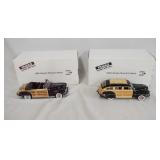 1145	LOT OF TWO DIE CAST 1:24 SCALE CHRYSLER TOWN & COUNTRY MODEL CARS FROM THE DANBURY MINT. LOT IN