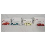 1152	LOT OF FOUR DIE CAST 1:24 SCALE MODEL CARS FROM THE DANBURY MINT. LOT INCLUDES; 1968 CHEVROLET 