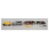 1160	LOT OF FOUR FRANKLIN MINT PRECISION DIE CAST MODEL CARS. LOT INCLUDES A 1:43 SCALE MACK B-61 DU