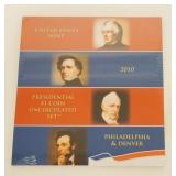 1190	UNITED STATES MINT SET 2010 PRESIDENTIAL $1 UNCIRCULATED COIN SET, PHILA AND DENVER