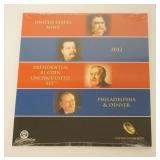 1192	UNITED STATES MINT SET 2012 PRESIDENTIAL $1 UNCIRCULATED COIN SET, PHILA AND DENVER