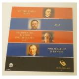 1193	UNITED STATES MINT SET 2013 PRESIDENTIAL $1 UNCIRCULATED COIN SET, PHILA AND DENVER