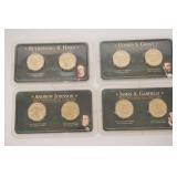 1211	4 2011 UNCIRCULATED PRESIDENTIAL COINS, PHILA AND DENVER. RUTHERFORD HAYES, ULYSSES GRANT, ANDR