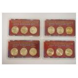 1214	2009 - 2012 NATIVE AMERICAN $1 COIN SETS WITH SAN FRANCISCO, PHILA., AND DENVER
